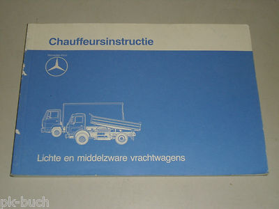 Betriebsanleitung Chauffeursinstructie Mercedes Benz Vrachtwagen LKW, Feb. '86