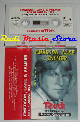 MC EMERSON LAKE PALMER Live london 1971 DIZIONARIO ROCK PROMO no cd lp dvd vhs