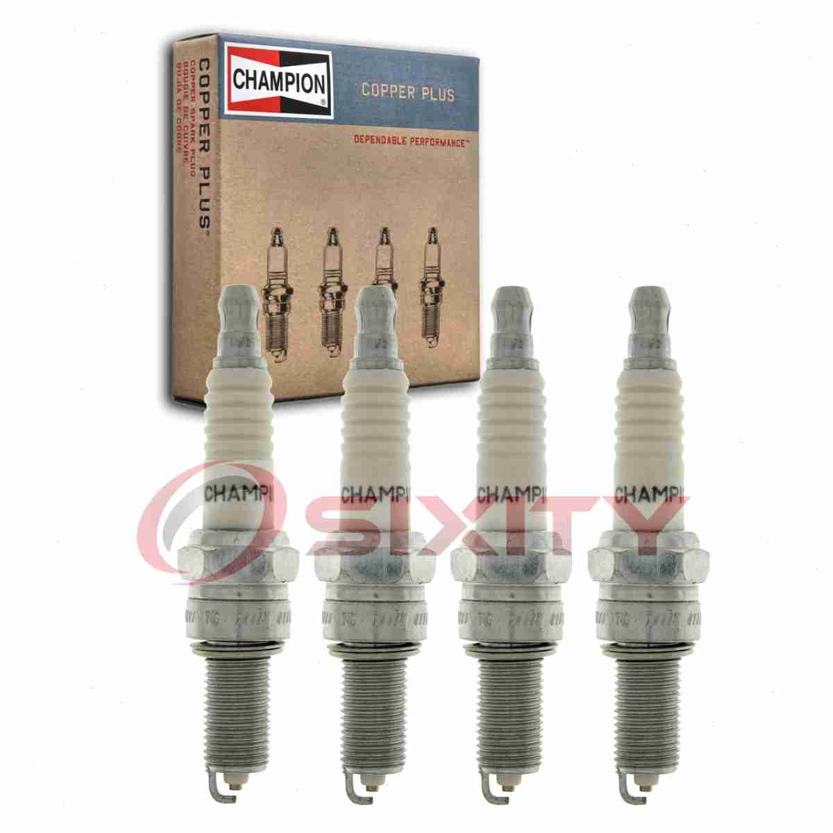 4 pc Champion Copper Plus 977 Spark Plugs for RG6YC CPR8EB-9 CPR8EB CPR8E vo