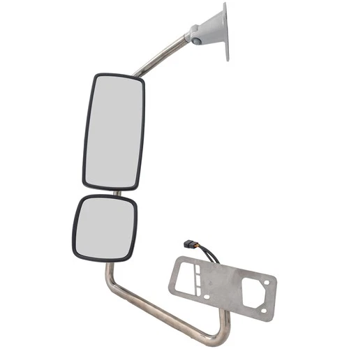 For 2002-2011 FREIGHTLINER COLUMBIA Upper Lower Left Mirror Chrome Heavy-Duty