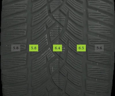255/40 R19 100V Winterreifen Goodyear ULT. PERFORMANCE 5-7mm DOT 3522-2 Reifen