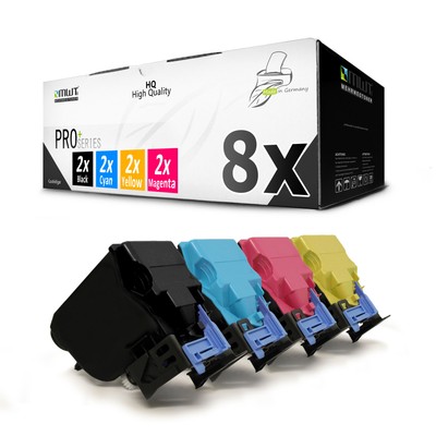 8x Mehrwegtoner per Cartridge Alternative for Epson C-3900-DN C-3900-TN C-3900-N