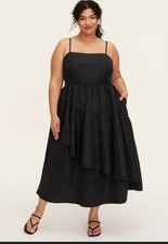 Plus size black dress, Kate Spade x Target midi dress size 2x (18/20) brand new!