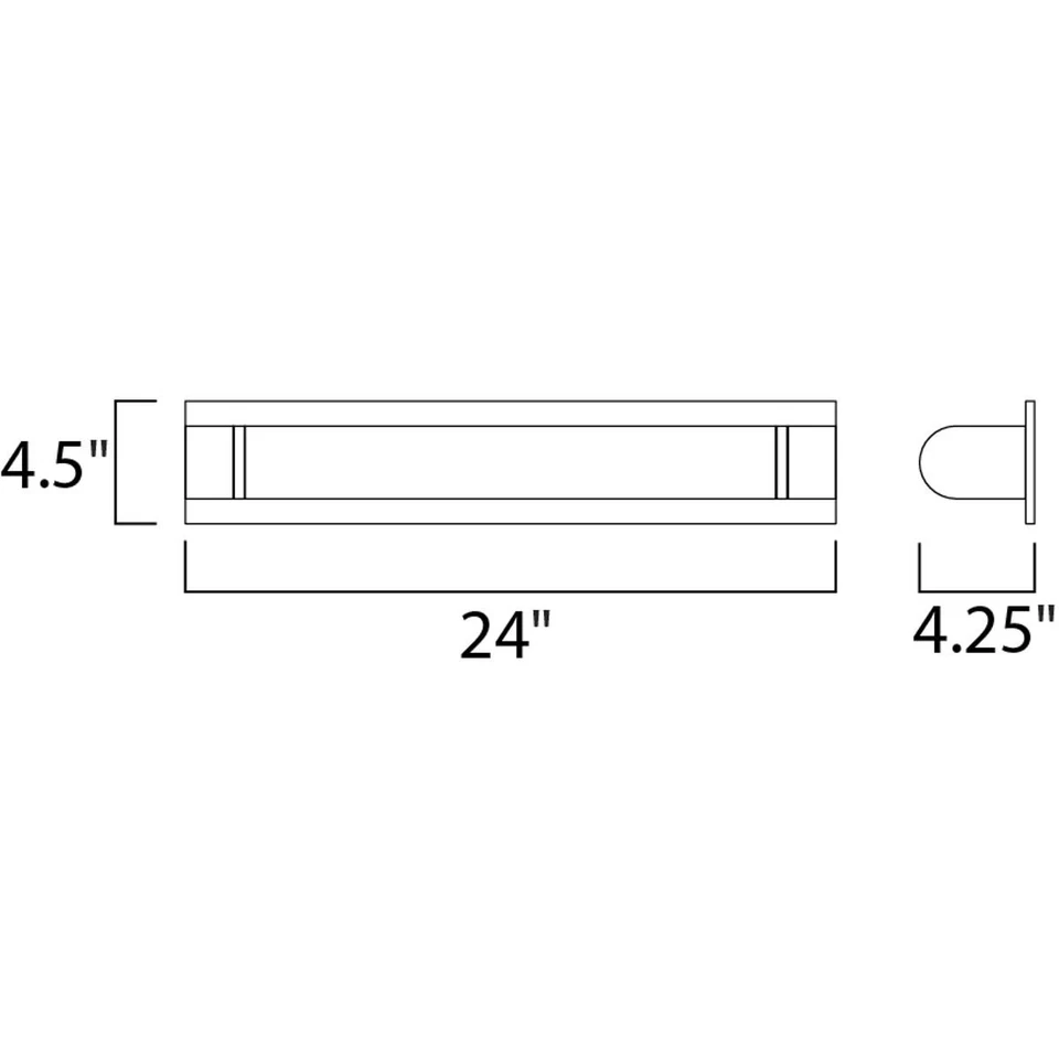 Arandela de parede ET2 iluminação contemporânea E41463-SA Alumilux alumínio acetinado - Imagem 4 de 4