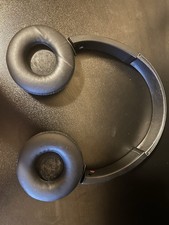 Black Headband Double Earpiece Ear-Pad (On the Ear) Headphones