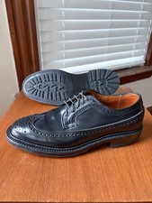 USADO 1x - SUELA COMANDO | ZAPATOS ALDEN 7D NEGRO SHELL CORDOBÉS ALA LARGA 9751C 7 D
