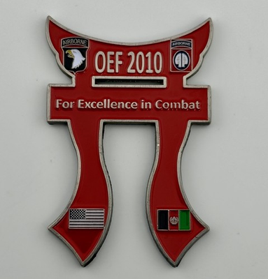#ad 101st Airborne Task Force Rakkasan OEF 2010 Command Coin Excellence In Combat $199.99