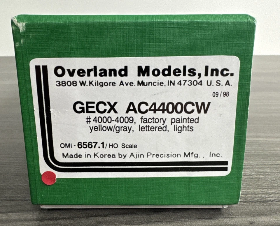 Overland Models HO Brass OMI-6567.1 AC4400CW GECX F/Ptd & Lettered - DNR/TLC! - Image 2 of 4