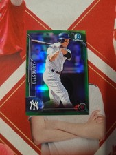 2016 Bowman Chrome Base Green Refractor Jacoby Ellsbury /99