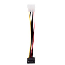 Molex to 2 SATA Dual Power Y Splitter Adaptor Cable Lead 2 Way 4 Pin -15 Pin NN