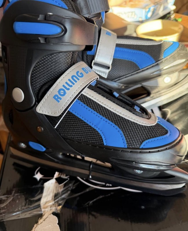 Rolling Bunny Youth 4.5-7.5 Adjustable Ice Skates New