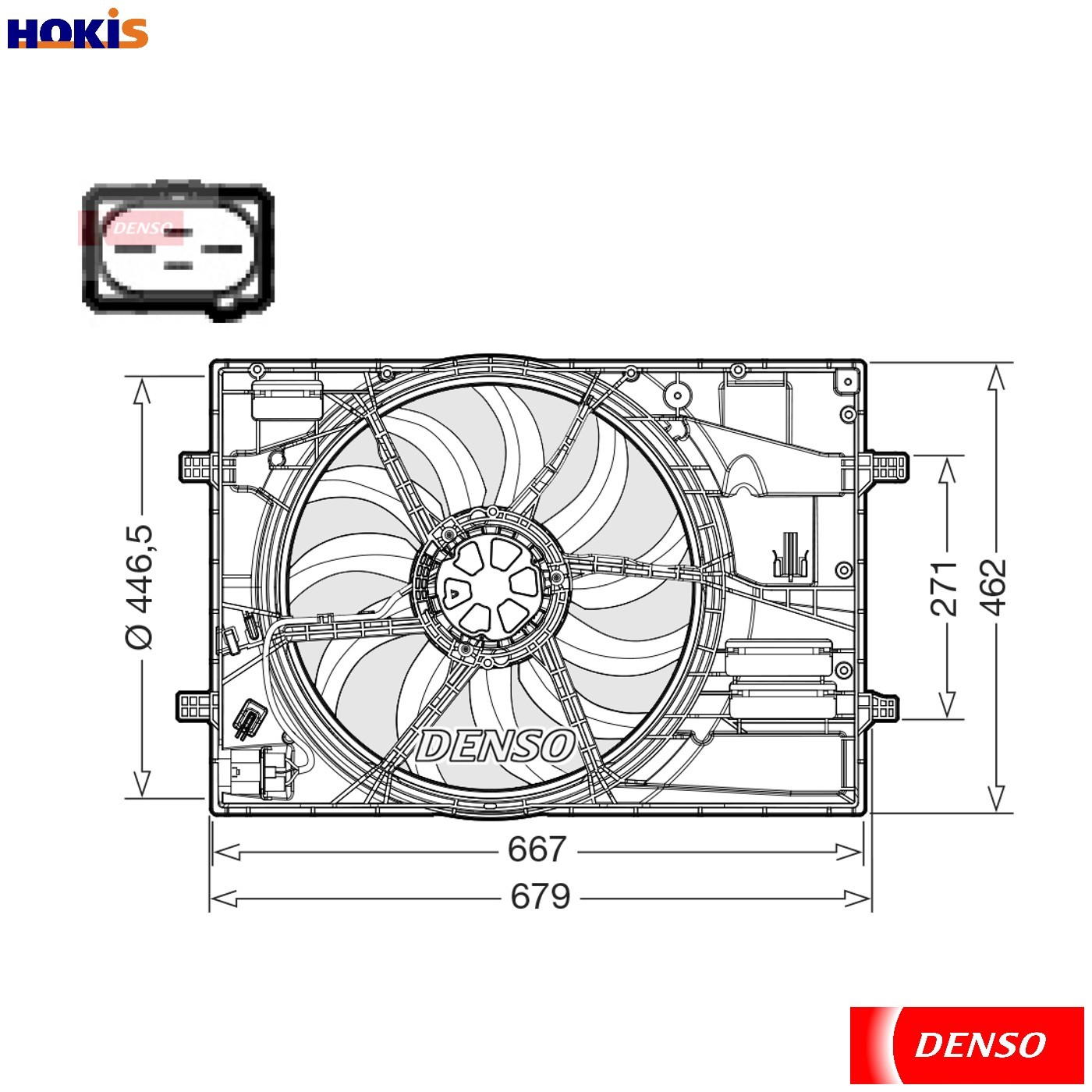 Denso Der32018 Engine Cooling Radiator Fan - Image 5