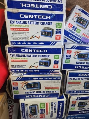 CEN-TECH Battery Charger, Engine Starter 50 Amp(NEW OPEN BOX WITH MINOR SCRATCH)