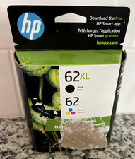 Genuine HP 62XL Black  62 Color Ink Combo Pack Exp 07/2026 Free Shp - See Pics