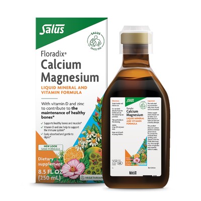 Floradix Calcium Magnesium Liquid Herbal & Mineral Supplement - Bone Support ...