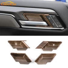 Wood Grain Door Handle Bowl Cover Trim Overlay For Chevy Silverado Sierra 22-25