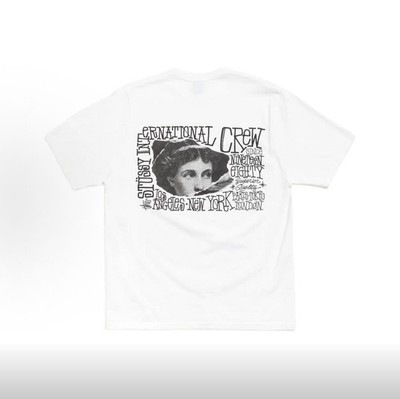 Stussy SS26 VICTORIA TEE tee Summer t-shirt Black - White | eBay
