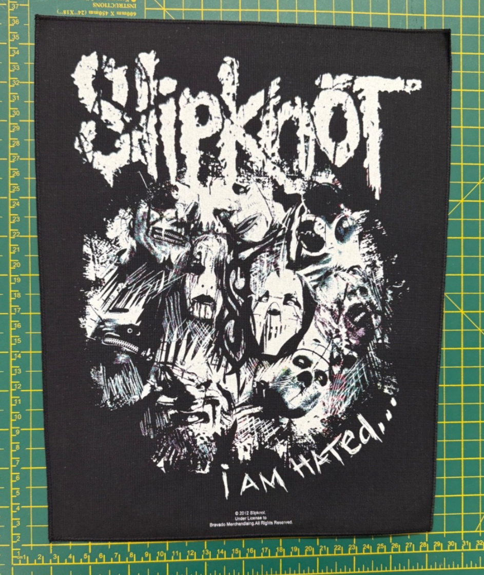Slipknot I Am Hated Large Size Printed Sew On Back Patch Officially Licensed - Image 3