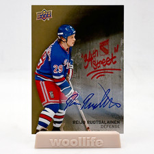 Reijo Ruotsalainen 2025-26 UD New York Rangers Centennial 34th Street Auto