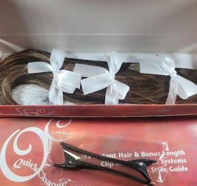 Hair Extensions Classic Brown Blonde Toni Instant Clip In Set Volume 11/M6