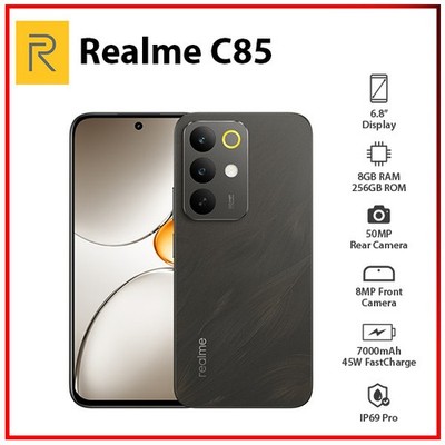 Realme C85 4G 8GB+256GB BLACK Global Dual SIM Unlocked Android