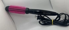 Revlon Helen Of Troy Silicone Bristle Heated Hair Styling Brush 1 inch barrel 