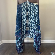 Anthropologie Akemi  Kin Blue Mixed Print Kimono