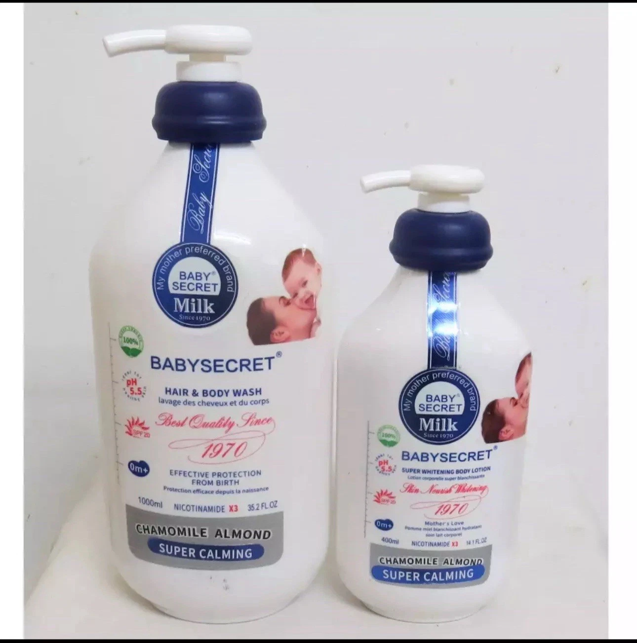Baby Secret Super Whitening Lotion + Shower Gel Ph 5.5 Protection From Birth
Opens in a new window o