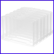 Transparent 4" x 6" Photo Storage Boxes, 6 Inner Photo Organizer Cases with T...