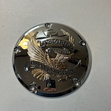 Harley twin cam eagle live to ride derby cover dyna softail touring 25340-99A