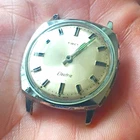 Timex Electric Vintage Electric Analog Watch Silver Sunburst Dial Steel Case