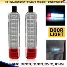 For For H2 03-09 Hummer 15021517 Door Panel Courtesy LED Lamps Blue+White Light