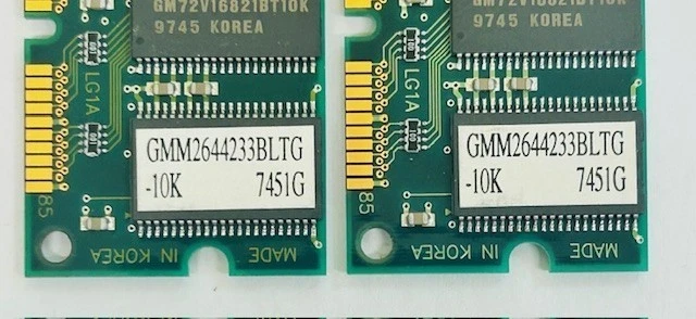64MB Kit (2 x32MB) LG Semicon GMM2644233CNTG-10K PC66 66MHz SDRAM Non-ECC Memory - Image 2 of 3