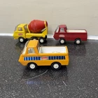 Vintage Tonka Mini Trucks Lot of 3 Pickup & Cement Mixer