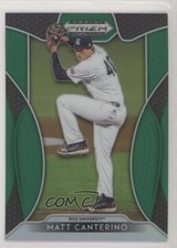 2019 Panini Prizm Draft Picks Green Prizm Matt Canterino #42 0b3
