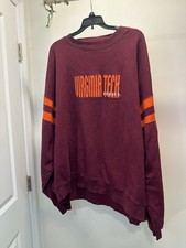 Men s / Unisex XXL Y2K Era Vintage Virginia Tech Hokies Crewneck Sweatshirt