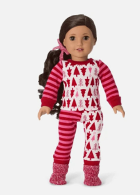 AG Authentic, Holiday Treetops Pajamas for 18" Dolls