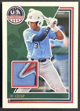 2022 Panini USA Baseball Stars & Stripes Materials JD Crisp #/18  #USAM-JD