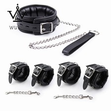 Bondage Kits Extendable Products Leather Restraint Set Handcuff Ankle Cuffs Bdsm