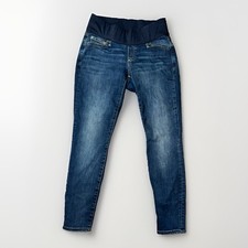 Gap 1969 Women's MATERNITY True Skinny Denim Blue Jeans Sz 4 Indigo 30W X 29L