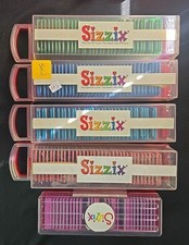 Sizzix Sizzlits Die Lot w/ Trays Fonts Shapes Cherish Playground Classic