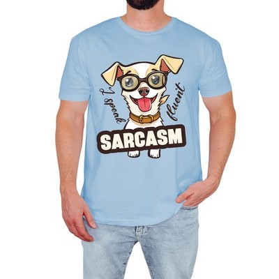 Lustiges Hund Herren T-Shirt Ich spreche fließend Sarkasmus Tierliebhaber Geburtstag Geschenk
