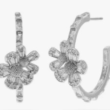 KATE SPADE Fleurette Hoop Earrings NWT Dust Bag Included