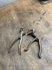 Two 2 Man Crosscut Hand Saw Set Blade Tooth Setter Tools Pistol Grip Style USA