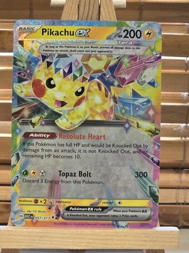 New ListingPikachu EX 057/217 Double Rare - ASC EN Ascended Heroes Pokemon - NM/M