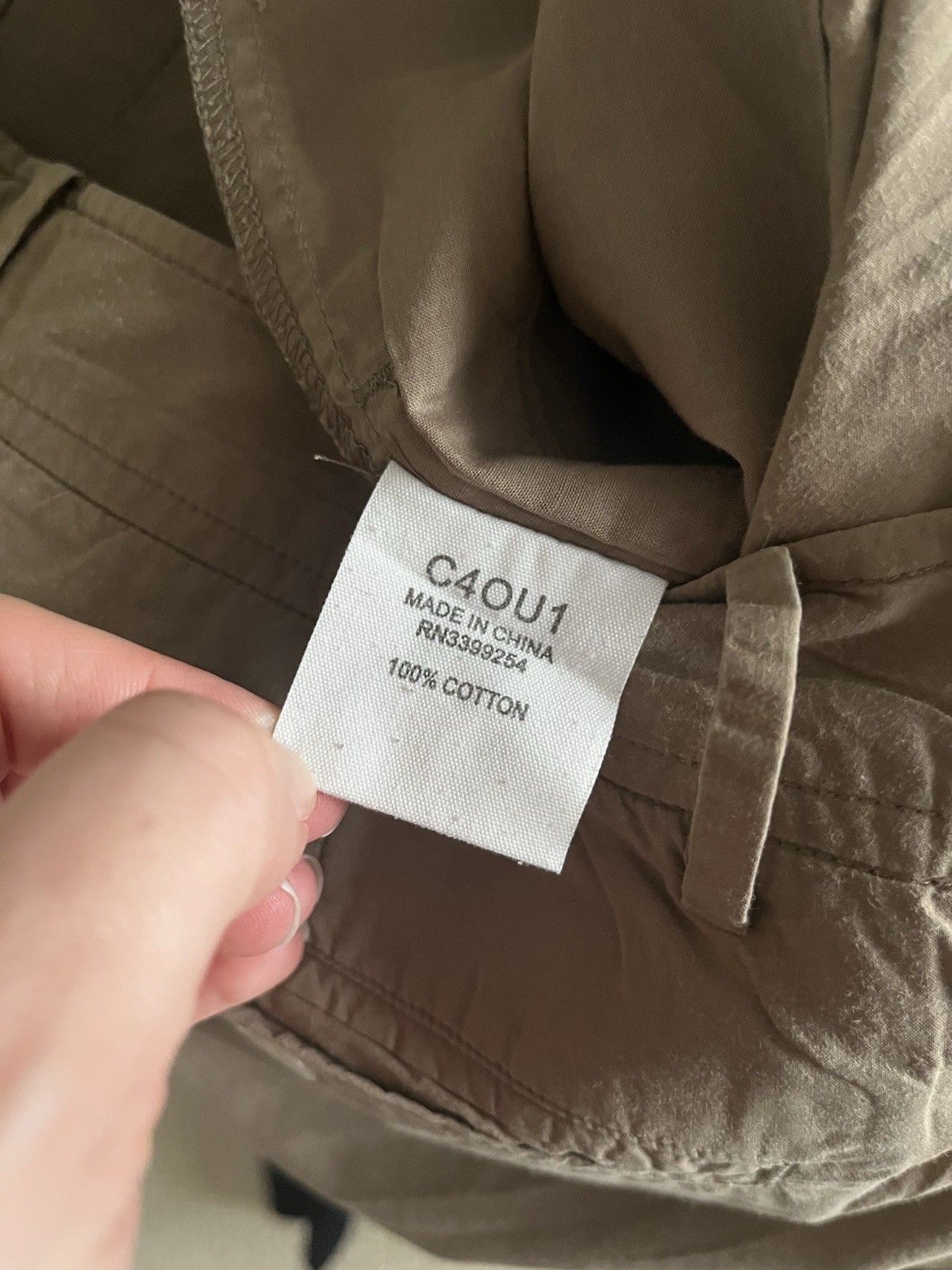 TOAST Balloon Cropped Trousers UK12 Cotton Casual Beige Brown Pockets Mid Rise