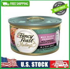 36 CAN Purina Fancy Feast Medleys Cat Food, Wet Cat Food, Salmon Primavera, 3 oz