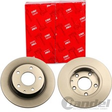 2X TRW BREMSSCHEIBEN 265mm VOLL HINTEN PASSEND FÜR MAZDA 3 CX-3 CX-30 | DF6659