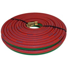 CONTINENTAL TWT-04-100BB Twin Line Welding Hose,1/4",100 ft. 61DV68