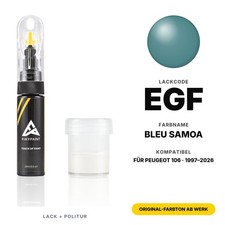 Lackstift F&uuml;r Peugeot 106 EGF Bleu Samoa Kit Original Farbton Genau